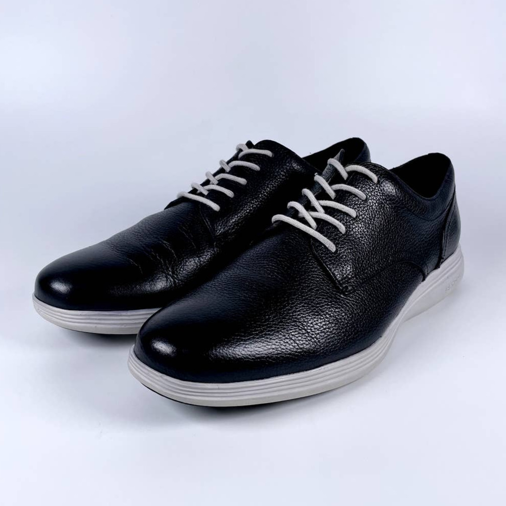 COLE HAAN Grand OS Black Gray Leather Oxfords Men's Size 11 C25209
